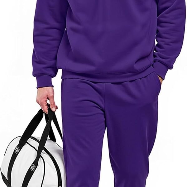 sweat suit for Men's hoodies Quarter Zip 2 Piece Set Long Sleeve Casual Tracksuits Sweatsuit