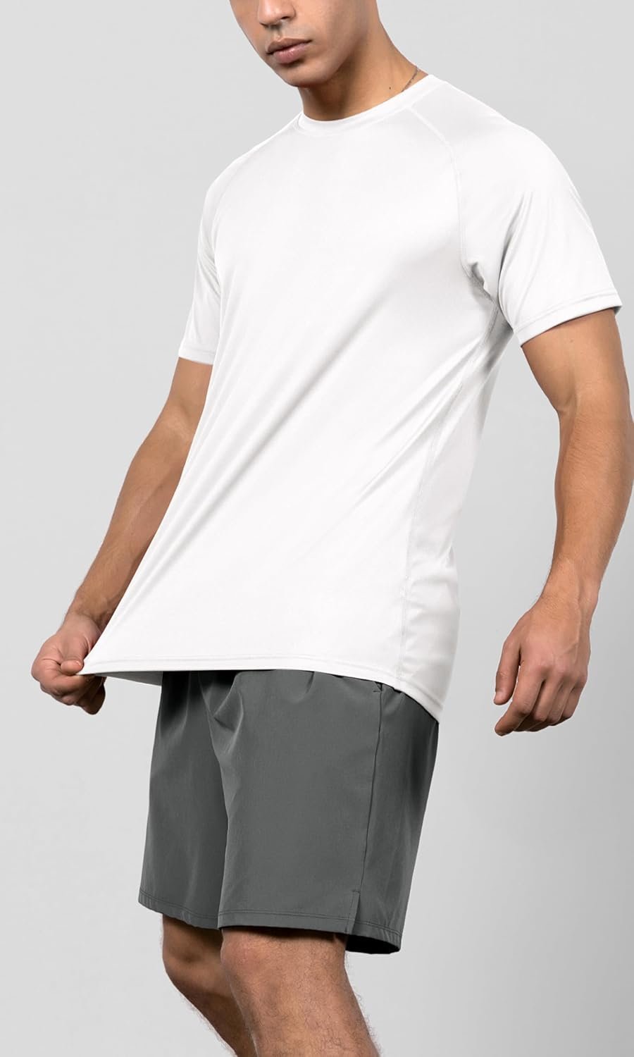 Men's Quick Dry Short Sleeve Shirts UPF 50+ Sun Protection SPF Athletic Tops Workout T-Shirts - Image 2