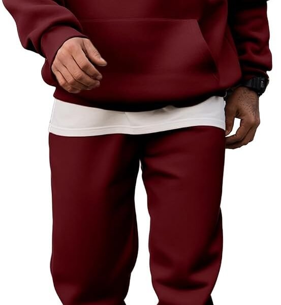 Men's 2 Piece Outfits Hoodie Sweatshirt Tracksuit & Joggers Sweatpants Sweatsuit Set