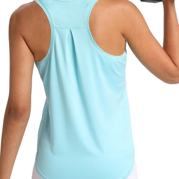 Women's Workout Tank Tops Woman Sleeveless Loose Fit Gym Tops Athletic Shirts Racerback Quick Dry UPF 50+