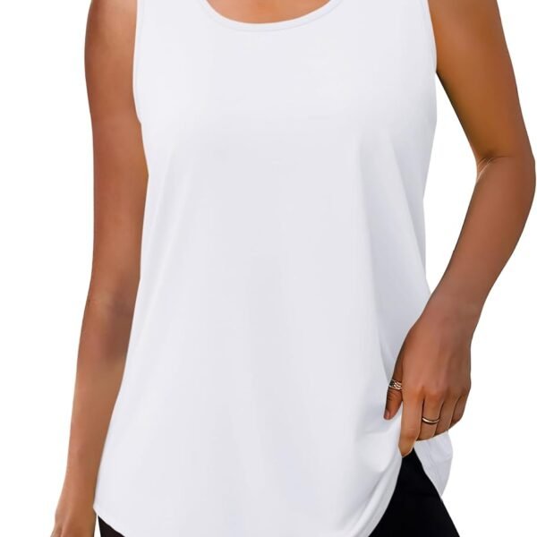 Workout Tops for Women Summer Athletic Tank Tops Sleeveless Shirts Beach Lightweight Gym Clothes