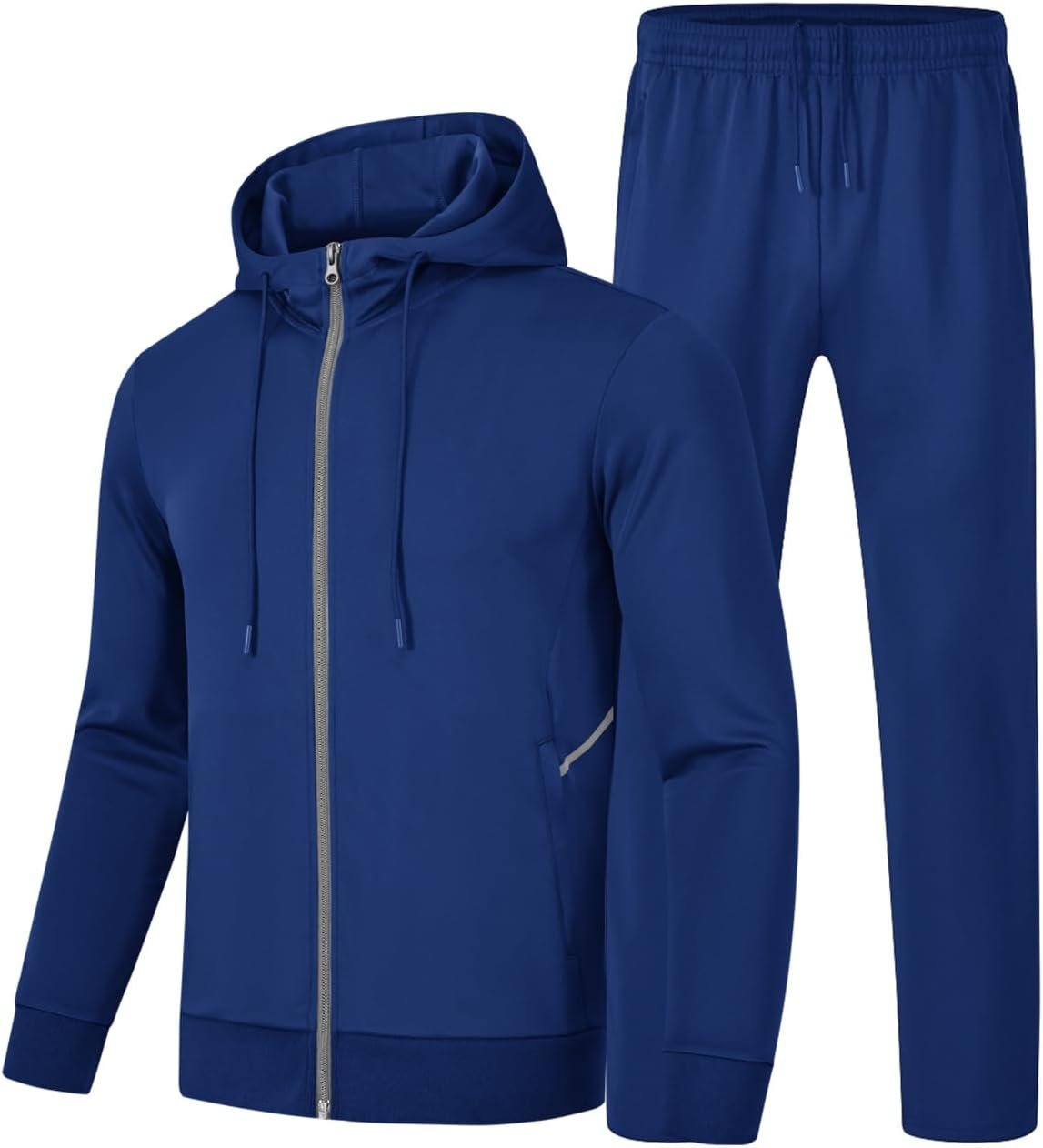 Men's Tracksuits Sweatsuits Set Hooded Sweat Track Suits Outfits for Men 2 Piece Warm Up Full Zip Sports Activewear