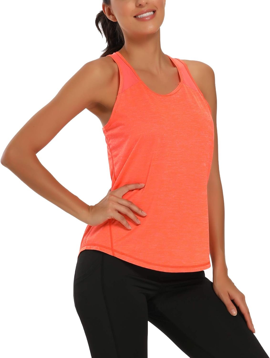 Womens Workout Tops for Women Racerback Tank Tops Mesh Yoga Shirts Athletic Running Tank Tops Sleeveless Gym Clothes - Image 2