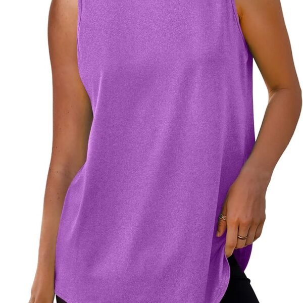 Womens Workout Tank Tops Lightweight Sleeveless Shirts for Women Loose Fit Tops for Athletic Running Tennis Yoga