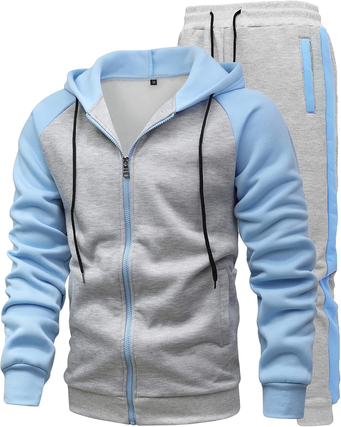 Men's 2 Pieces Tracksuits Running Sports Suits Drawstring Waistband Sweatsuit
